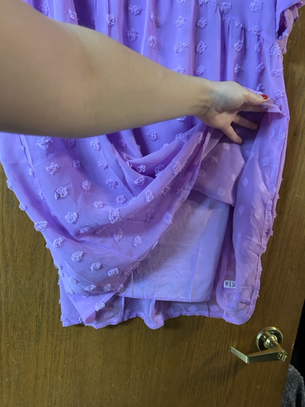 Zenana Outfitters Large Lavender V-Neck Dress - Picture 7 of 11